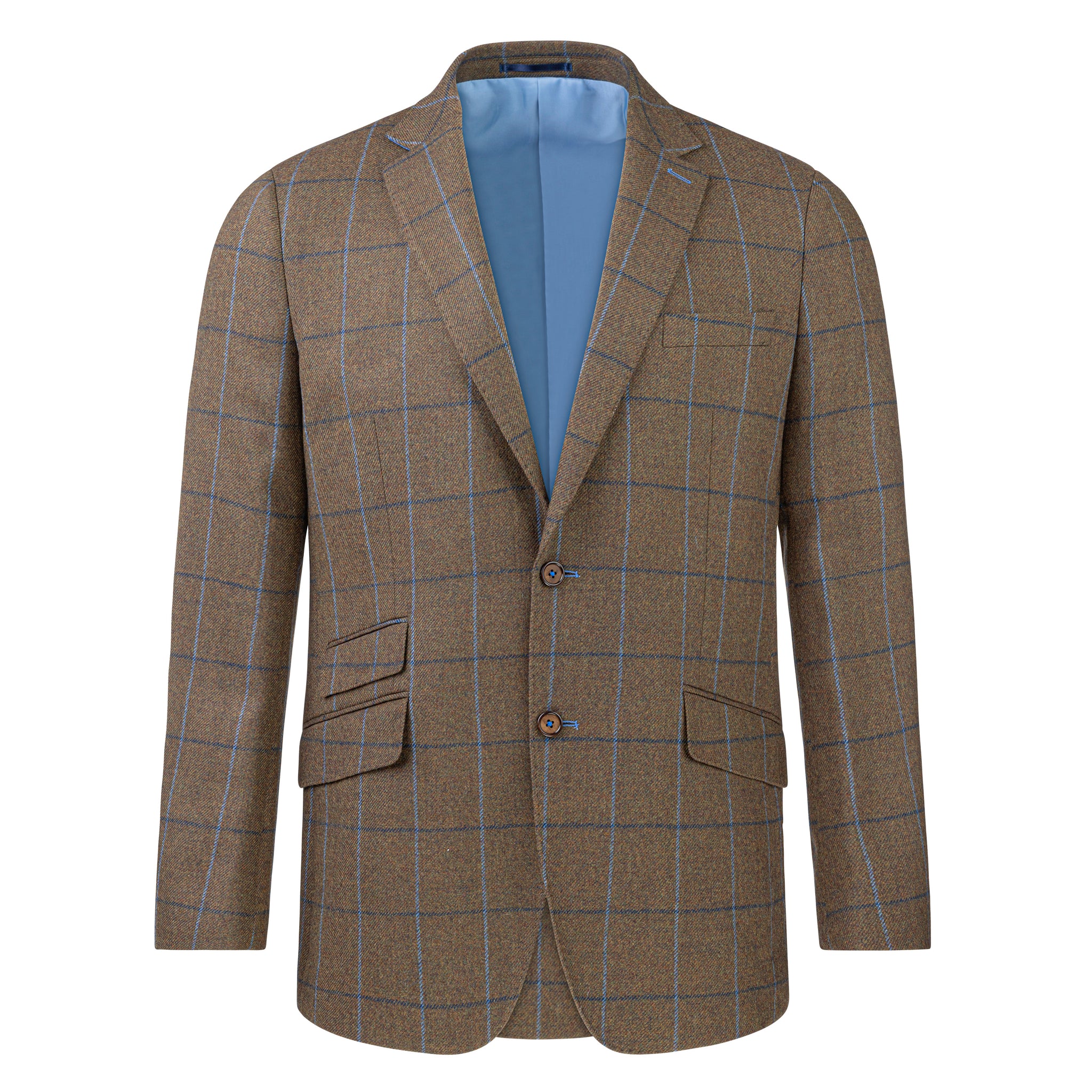 Gurteen Blue Check Tweed Jacket Ratcatcher Tweed