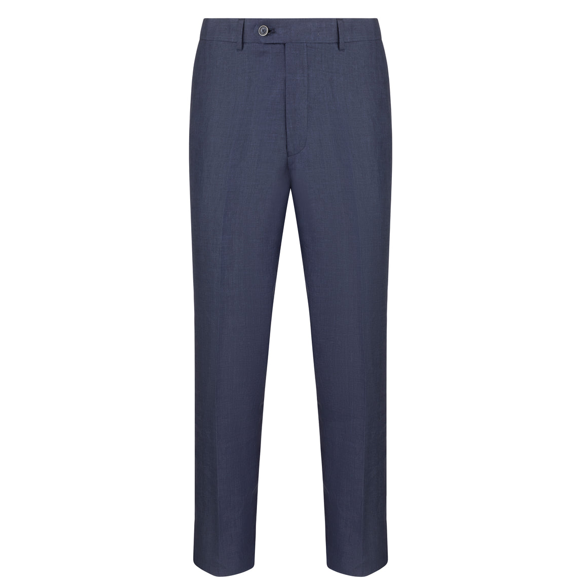 Gurteen Lynton Blue Linen Blend Trousers