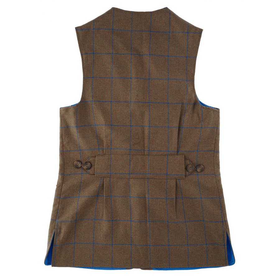 Luxury Alcantara Shooting Vest - Swaledale Tweed
