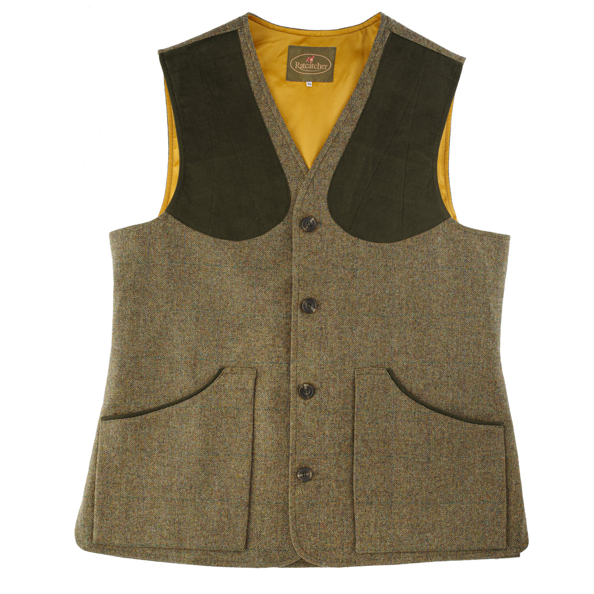 Luxury Alcantara Shooting Vest - Wensleydale Tweed