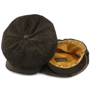 Baker Boy Cap - Olive Corduroy