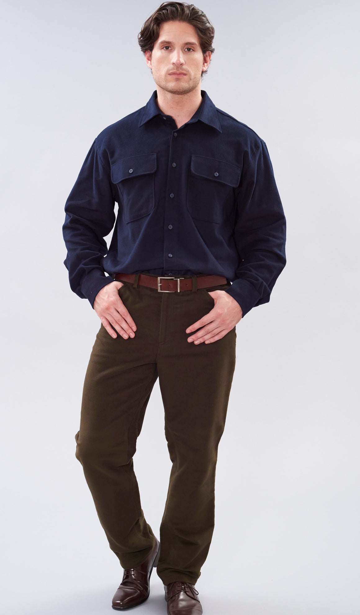 Herdsman Moleskin Jean - Olive